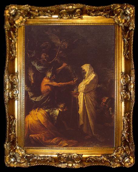 framed  Salvator Rosa L ombre de Samuel apparaissant a Saul chez la pythonisse d Endor., ta009-2